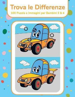 Trova le Differenze - 100 Puzzle a Immagini per Bambini 3 & 4