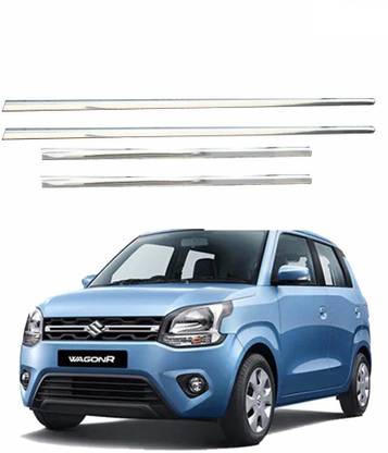 GOODSPECKER Window Garnish - Maruti Suzuki Wagon R 2019-21 ( Set of 4 Pc) Chrome Maruti WagonR Front Garnish