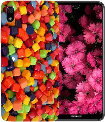 METOO Back Cover for GIONEE F9, COLORFULL SQAURE Design back cover Print, 553