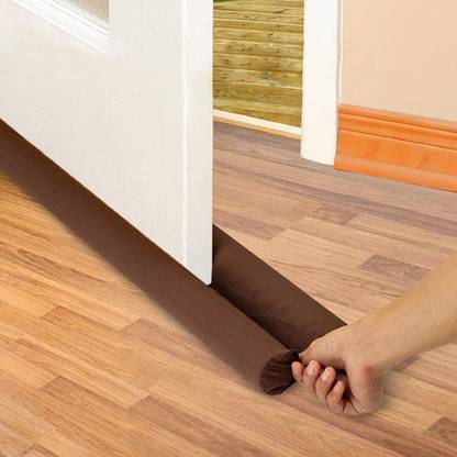 Manar Twin Door Draft Stopper Under Adjustable Door Draft Blocker Door Dust Safety And Light Blocker Door Gap Blocker Sound and dust Proof Twin Under Door Draft Fabric Guard Floor Mounted Door Stopper
