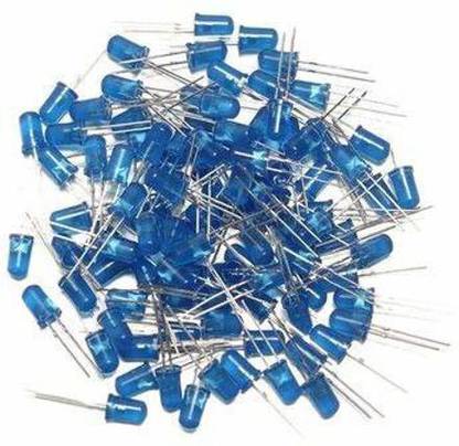 Aktronics 5MM Blue LED Light Emitting Diode Highlight for Arduino (Pack of 100) Electronic Components Electronic Hobby Kit