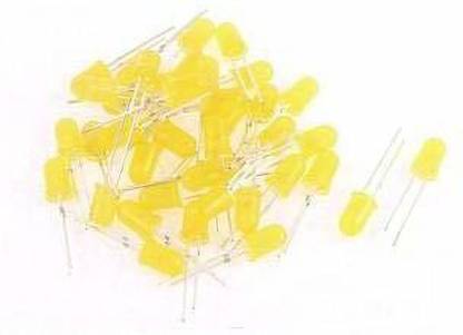 Aktronics 5MM Yellow LED Light Emitting Diode Highlight for Arduino (Pack of 50) Electronic Components Electronic Hobby Kit