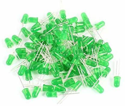 DS Robotics 5MM Green LED Light Emitting Diode Highlight for Arduino (Pack of 100) Electronic Components Electronic Hobby Kit