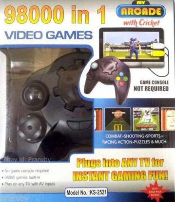 RATNA'S Video Games 98800 in 1 Console with tv Support Through av Connections