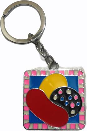 Deethyas Fashion Candy Crush Game heavy metal and Glass Keychain for boys girls kids men women keyring Key Chain