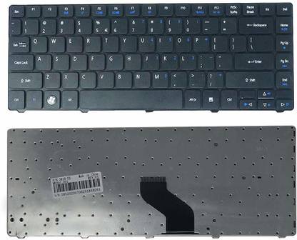 zikson Compatible For Acer 4740* Aspire Laptop Keyboard Black Key Laptop Keyboard Replacement Key