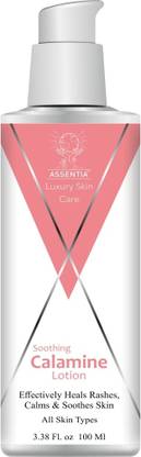 ASSENTIA Calamine Anti-Itch Body lotion for Dry Skin Itching, Chickenpox, Pregnancy, Face and Skin Problems 100ml Pack of 2