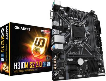 GIGABYTE H310M S2 2.0 LGA 1155Socket ATX Intel H310 Chipset DDR4 Motherboard for Desktop