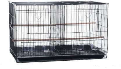 Petzlifeworld 2 Feet Partition Black Cage High Quality Powder Coated |Suitable For All Birds | Free Standing | Bird Cage