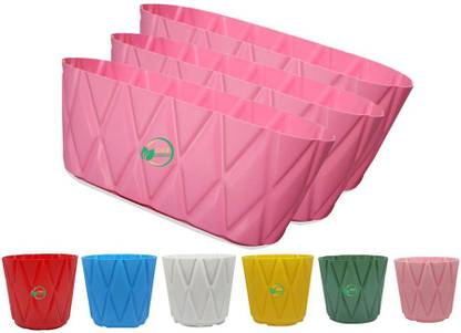 Oshi Greens Solitaire window 14 inches rectangle vegetable tray for indoor kitchen gardening Plant Container Set