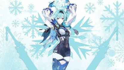 Eula Genshin Impact Genshin Genshin Impact Anime Girls Ze Frame Matte Finish Poster Paper Print