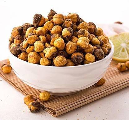 FreshoCartz Roasted Chatpata Nimbu Pudina Masala Chana | Lemon And Mint flavoured Masala Chickpeas (Spicy, Crunchy & Namkeen)