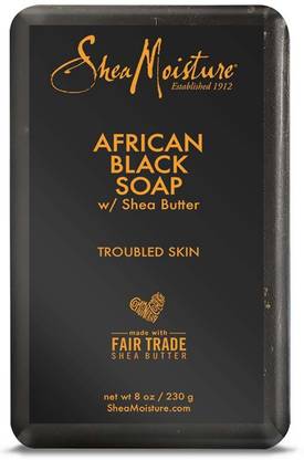Shea Moisture African Black Soap Bar Soap w/ shea butter 8 oz