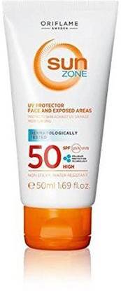 Oriflame Sunscreen - SPF 50 UV Protector Face and Exposed Areas -50 ml