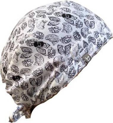febris Spark Scrub Cap Heart & Brain Surgical Head Cap