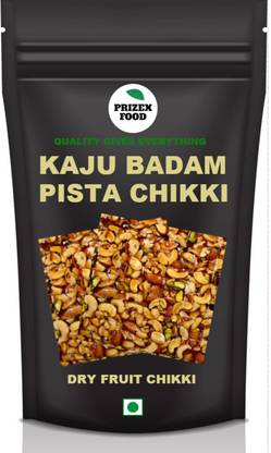 Prizex Dryfruit Chikki | Kaju-Badam-Pista Chikki 400gm Pouch