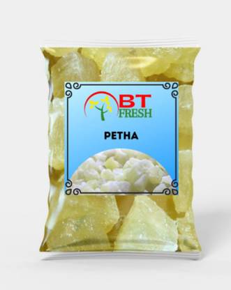 BT Fresh Dry White Petha Agra Petha Pumkin Sweet Ash Gourd (1 Kg) Pouch