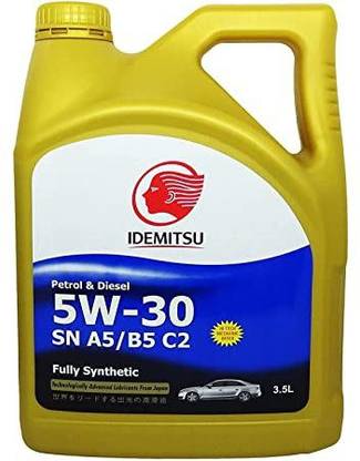 IDEMITSU SN A5/B5 C2 5W-30, Fully Synthetic 3 LTR Synthetic Blend Engine Oil