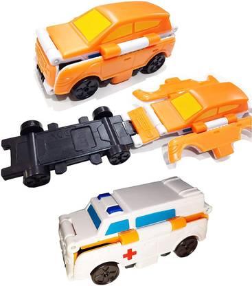 EVAN Car for Kids Unbreakable Tranformation 2 in 1 Transracers car for Kids Changeable Car Model