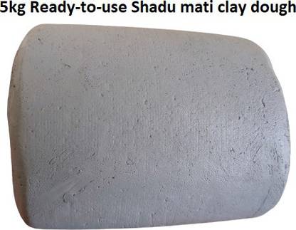 BS NATURAL Ready-to-use Shadu Mati Clay Dough Best for Eco-friendly Ganesha Idol Making Art Clay
