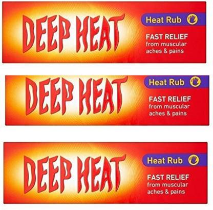 Deep Heat PAIN RELIEF CREAM IMPORTED ORIGINAL100G PACK OF 3 Cream