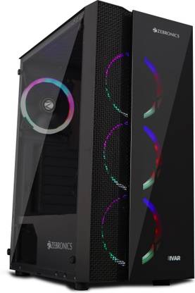 ZEBRONICS ZEB-869B IVAR Mid tower Cabinet with USB 2.0 and USB 3.0 Ports Compatible with Gaming Console