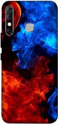 LUCKY MOBI.COM Back Cover for Infinix Hot 8 ( FIRE WALLPAPER) PRINTED BACK COVER