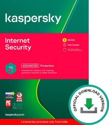 Kaspersky 1 PC 1 Year Internet Security (Email Delivery - No CD)