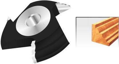 Trovoko Wood cutting tools TCOFC18181513T - 1 Classical Ogee Frame Cutter with Moulding Size 18mm x 18mm Thick 15mm Diameter 125mm Bore 1"B with 3 Teeth Classical Ogee Frame Cutter