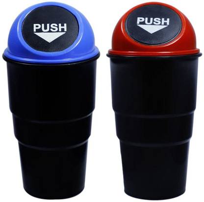 UNIBRITE Combo Home Office Mini Trash Garbage Dust Rubbish Bin Plastic Plastic Dustbin (Multicolor, Pack of 2) Plastic Dustbin