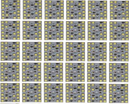 Onas 30 Pcs 12 Volt DC 9 watt Direct on Board Led Bulb Raw Materials White Color Light Electronic Hobby Kit