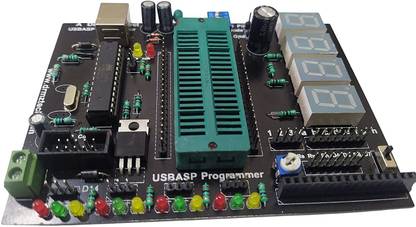 DRMZ AVR USB Programmer & Mini Development Board for Atmel AVR microcontrollers (Does not Support 8051 / AT89. Series microcontrollers) Micro Controller Board Electronic Hobby Kit