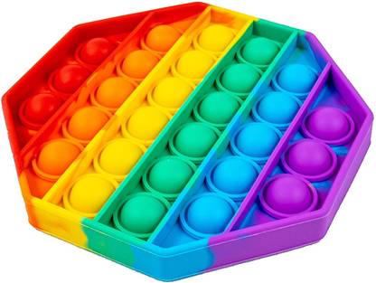 BONIRY Pop It Fidget Toys, Pop It Fidget Toy Set | Pop Its Fidget Toys, Fidget Toys Pop It Rainbow, Pop It Toy, | Poppit Fidget Toy, Rainbow Pop It, Push Pop Bubble Fidget Toy