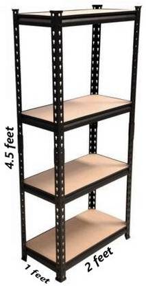 ARRAY Adjustable Boltless Rack Easy to assemble MDF Boards 4 shelves ( 24X12 Inch) Luggage Rack