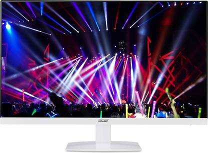 Acer 27 inch Full HD LED Backlit IPS Panel White Colour Monitor (HA270)  (Frameless, AMD Free Sync, Response Time: 4 ms, 75 Hz Refresh Rate) at Rs. 9999
