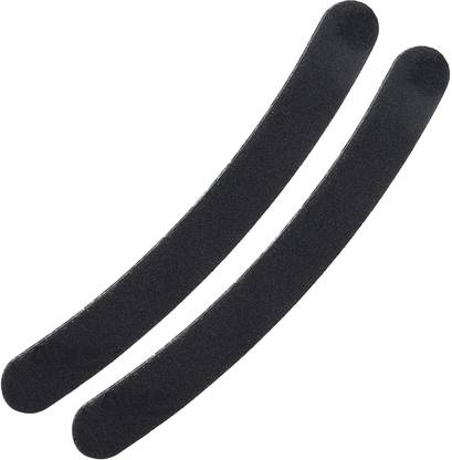 ALIS PROFESSIONAL Nail Filer Double Sided For Nail Shaper | Nail File | Nail Buffing | Manicure Nail Art Black Colour Curved Nail File BL NF CVD Pack of 2 (2 PCS Nail File BL NF CVD)