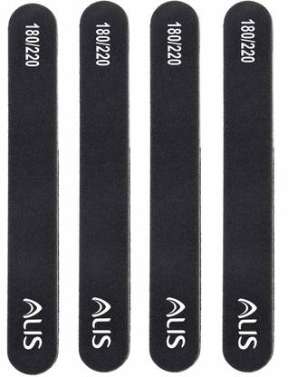 ALIS PROFESSIONAL Nail Filer Double Sided 180/220 Grit for Nail File/Nail Buffing/Manicure Nail Art BL NF ST