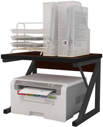 KAWACHI Printer Stand 2-Layer Office Desk File Storage Rack Z Type Printer Shelf Engineered Wood Office Table