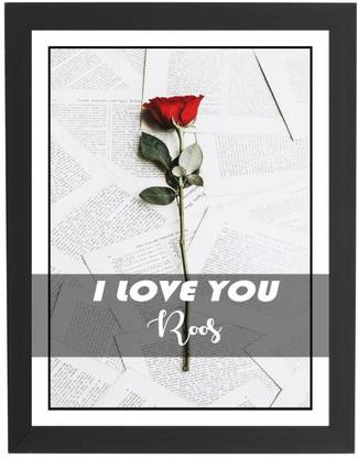 Beautum I Love You Roos Name Love You Printed Unique Digital Reprint 9inch x 13inch Painting Model No:CMGHP017866 Digital Reprint 13 inch x 9 inch Painting