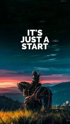IT'S JUST START - MOTIVATION POSTER FOR ROOM Paper Print