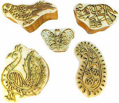Nuzhat wooden brass stamps & printing brass block for printng Printing Blocks