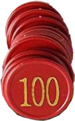 Bal samrat Plastic Token No 100 Numerical Token/Coin Multi Color (Multicolor)