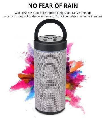 Borneo Ultra 3d sound blast With rich premium Super deep Bass Splashproof/Waterproof NEW ARRIVAL Wireless Bluetooth Speaker with TF CARD/FM/USB DRIVE & AUX SUPPORTED IDEAL FOR CAR/LAPTOP/HOME AUDIO/GAMING SPEAKER/indoor/outdoor mini sub-woofer GRA9 10 W Bluetooth Speaker