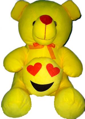 Jassi New Smiley Emoji Teddy bear 01 soft toys for girls/birthday gift/husband/wedding/anniversary/couple/Kids  - 35 cm