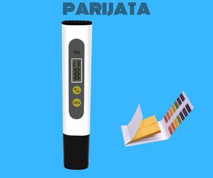 Parijata TDS Meter and litmus paper strips, Digital LCD TDS Meter and Full pH 1-14 Test Indicator ph Paper Digital TDS Meter