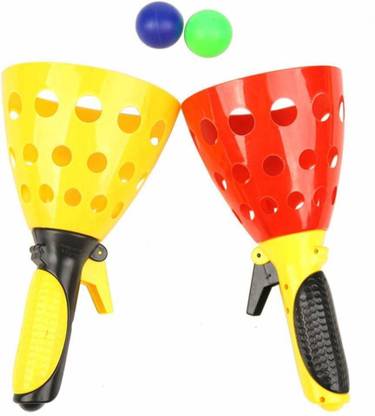 SPKART Click and Catch Twin Ball Game Indoor Outdoor Toy Set, Pop & Catch Ball Play Fun
