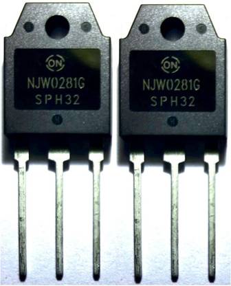 RISARYA Semi NJW0281G NPN Transistor, 15 A, 250 V,150W, 3-Pin TO-3P, 2PCS NPN Transistor