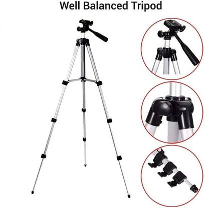 Planetoid HIGH 3110 Universal Camera Tripod with Mobile Clip Holder For All Smartphones Tripod Kit