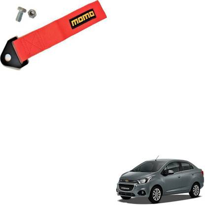 SEMAPHORE Universal Premium RED MOMO TOW BELT & STRAP Front & Rear For Chevrolet Beat 0.24 m Towing Cable