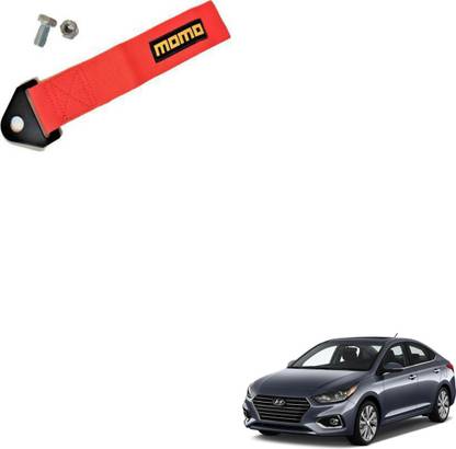 SEMAPHORE Universal Premium RED MOMO TOW BELT & STRAP Front & Rear For Hyundai Accent 0.24 m Towing Cable
